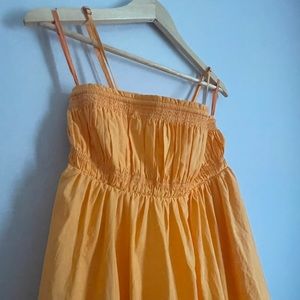 Anthropologie Tangerine Cupcake Dress